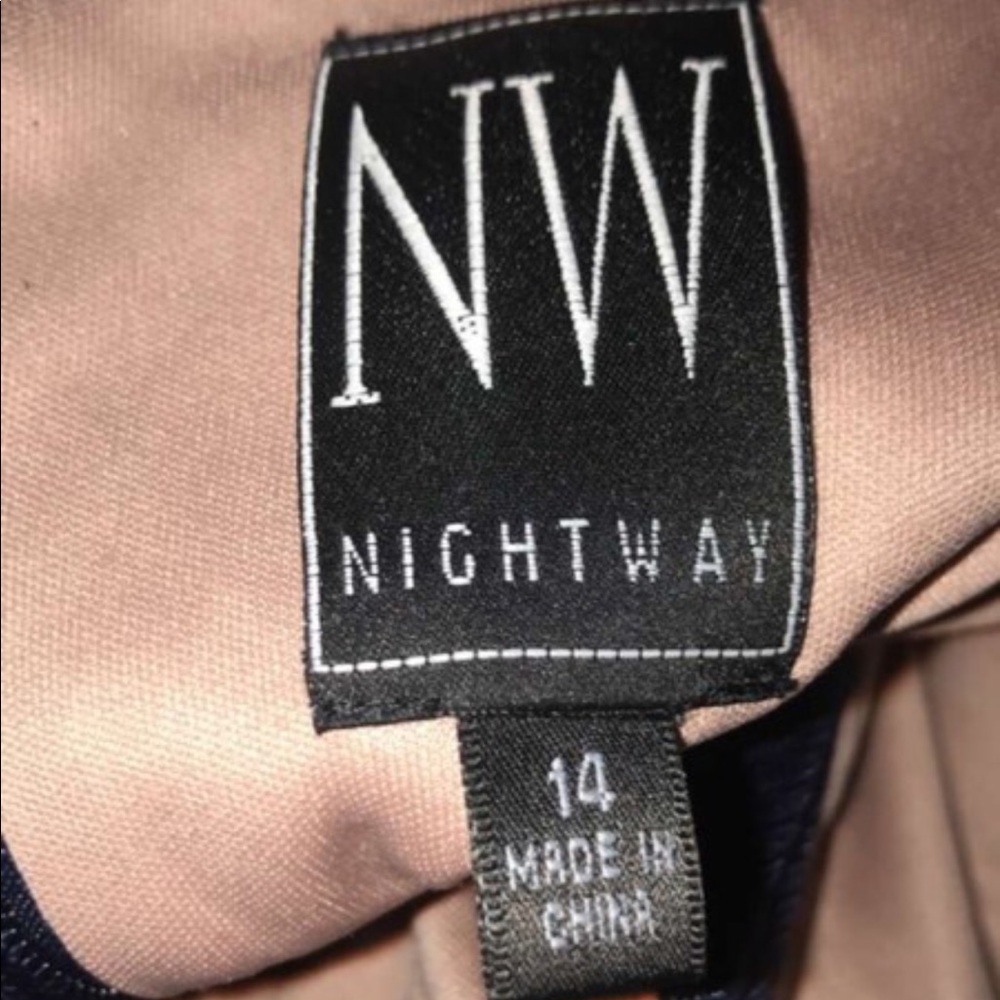 Navy/Champagne Formal Dress